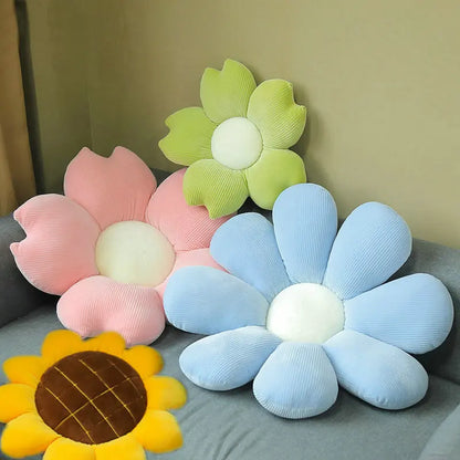 Stuffed Six Petal Flower Cushion