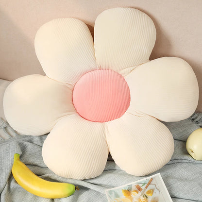 Stuffed Six Petal Flower Cushion