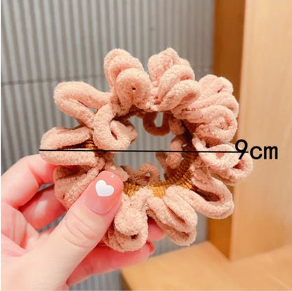 Women Pompom Hair Ties Elastic Hair Band