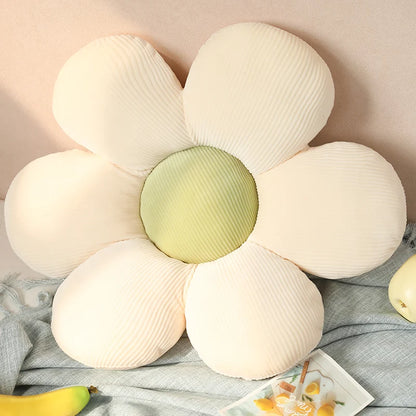 Stuffed Six Petal Flower Cushion