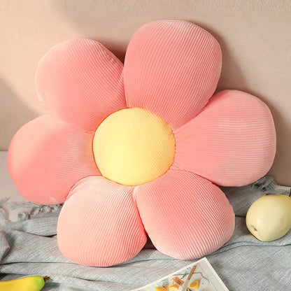 Stuffed Six Petal Flower Cushion