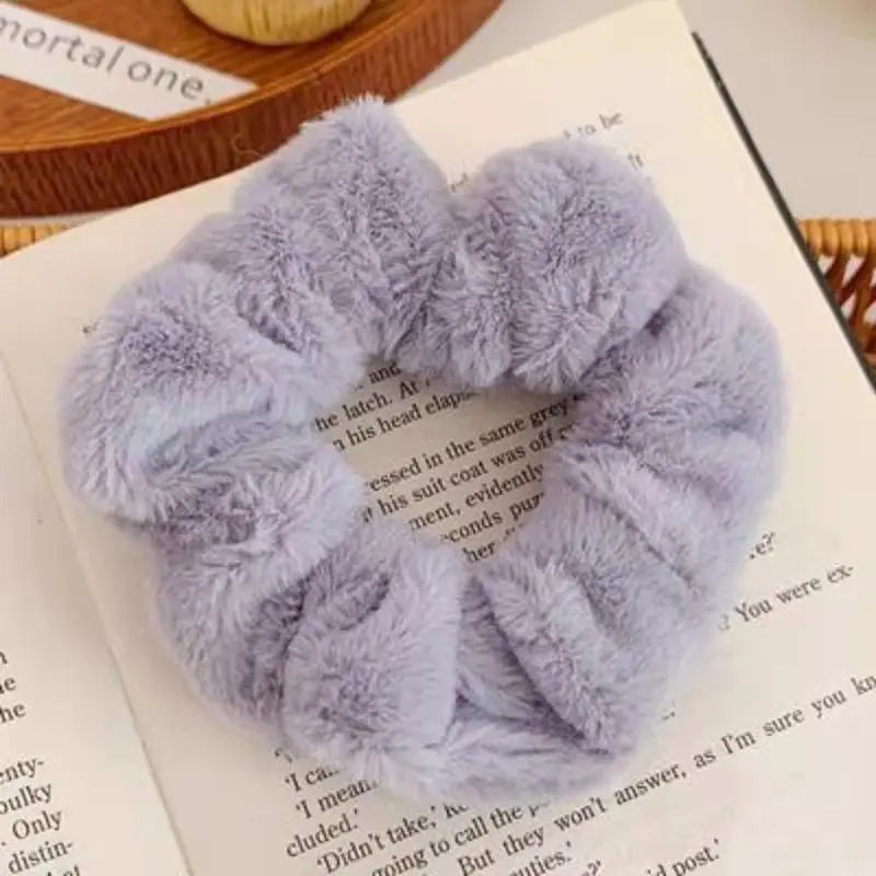 Women Pompom Hair Ties Elastic Hair Band