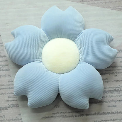 Stuffed Six Petal Flower Cushion