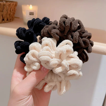 Women Pompom Hair Ties Elastic Hair Band