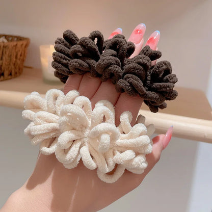 Women Pompom Hair Ties Elastic Hair Band