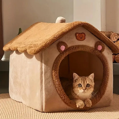 Foldable Pet House Cave