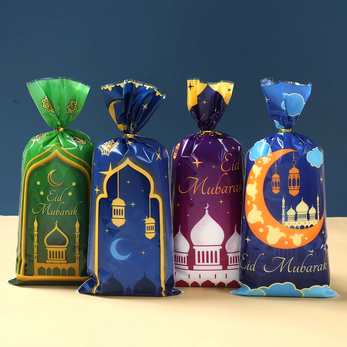 EID Mubarak Gift Cookie Bags With Strap