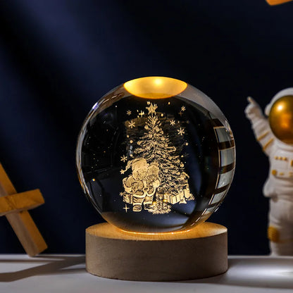 3D Crystal Ball Planet Night Light