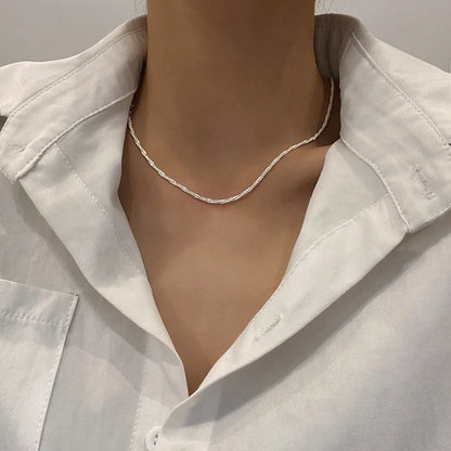 Sparkling Clavicle Chain Choker Necklace