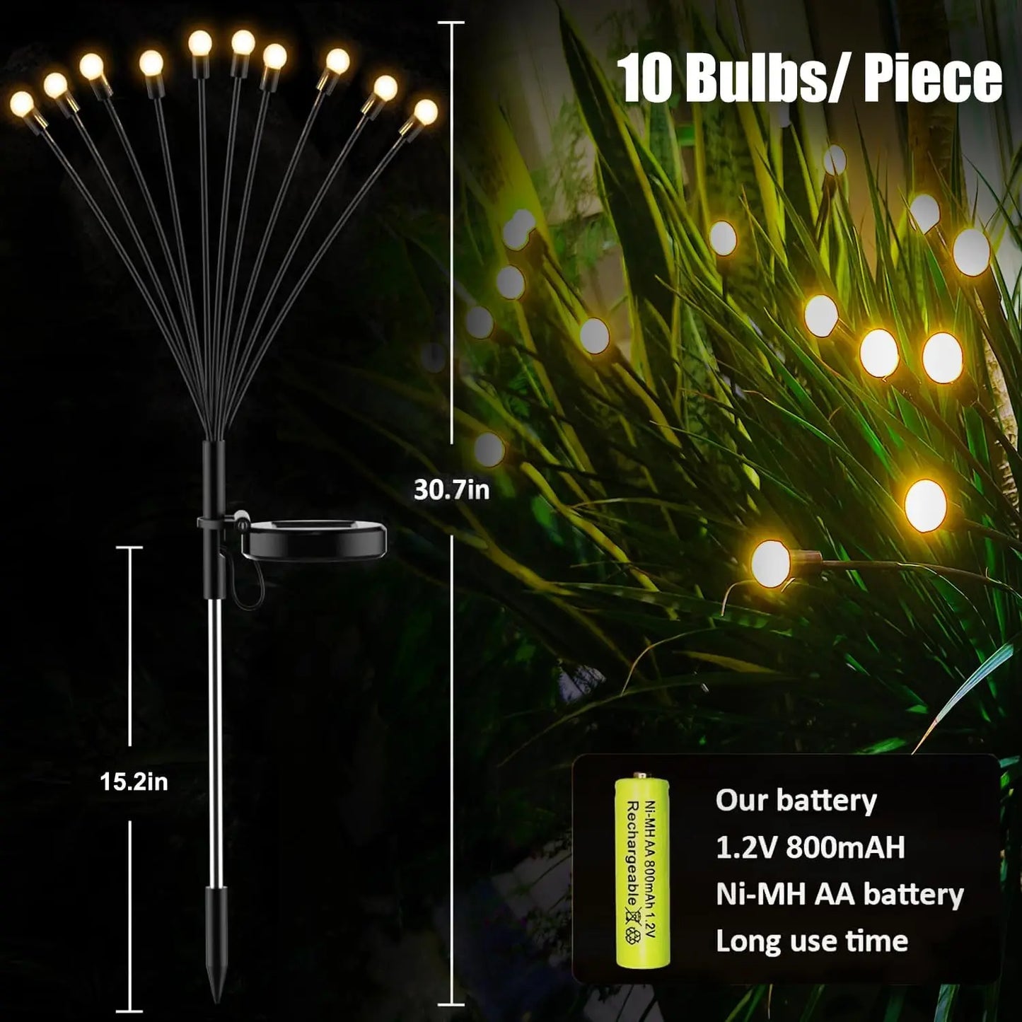 LED Solar Garden Lights Firefly