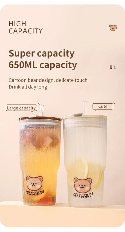 Cute Bear Plastic Water Cup