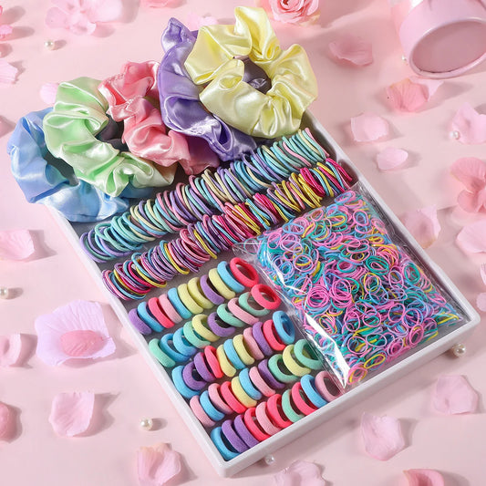 Girls Colorful Hair Bands Set