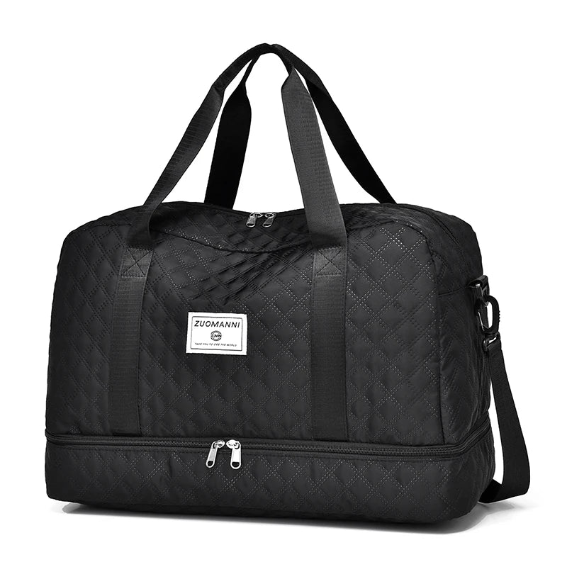 Lightweight Rhombic Lattice Travel Duffle Bag