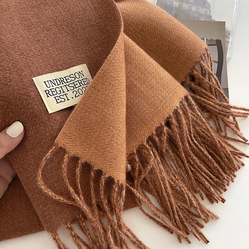 Korean Style Knitted Cashmere Scarf