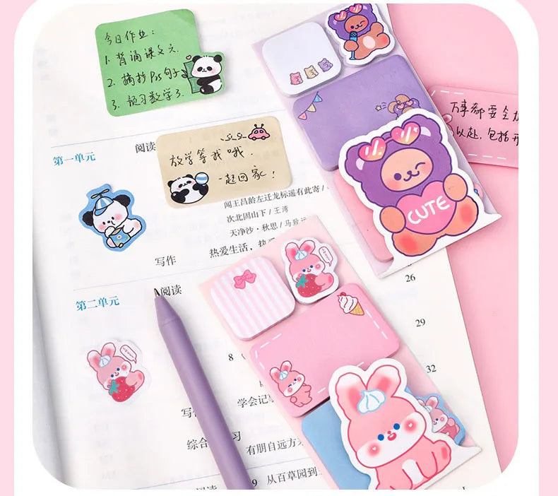 Cute Animal Sticky Notes Memo Pad