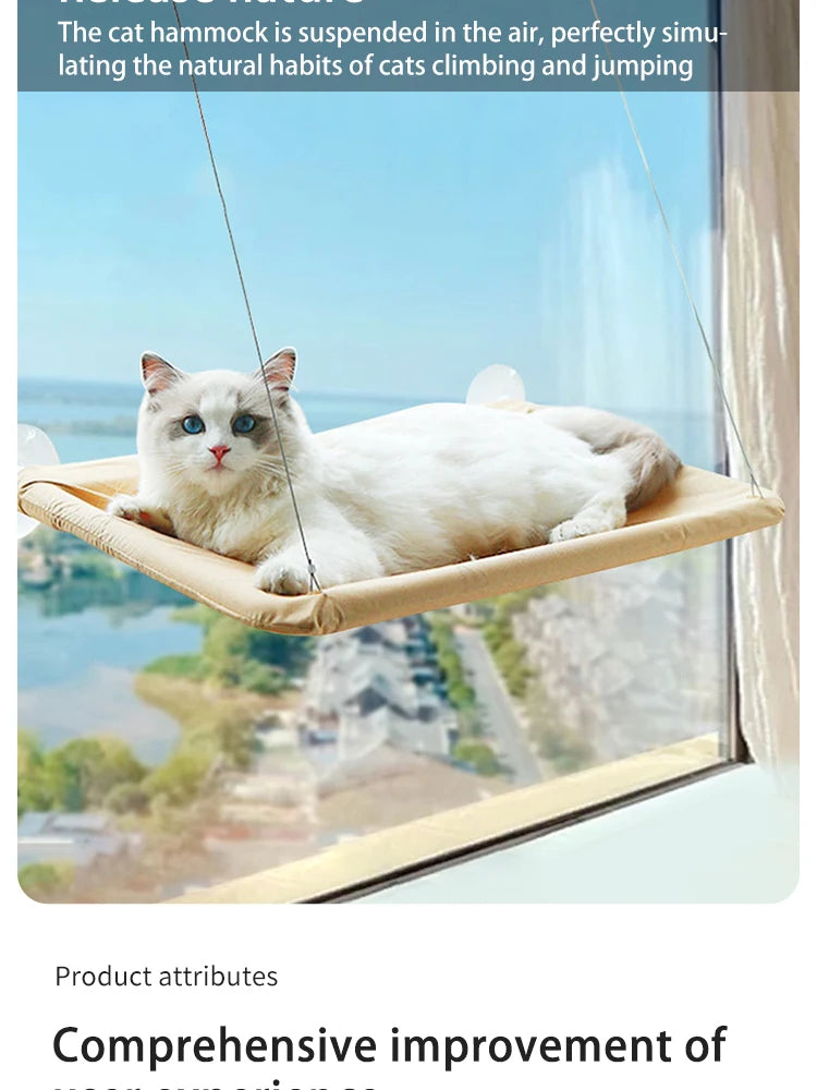 Ultra-Soft Cat Window Hammock Bed