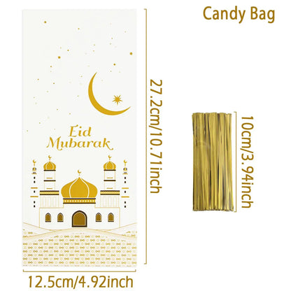 EID Mubarak Gift Cookie Bags With Strap