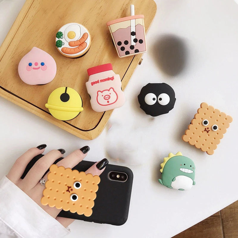 Cute Animal Folding Mobile Phone Grip Holder Socket