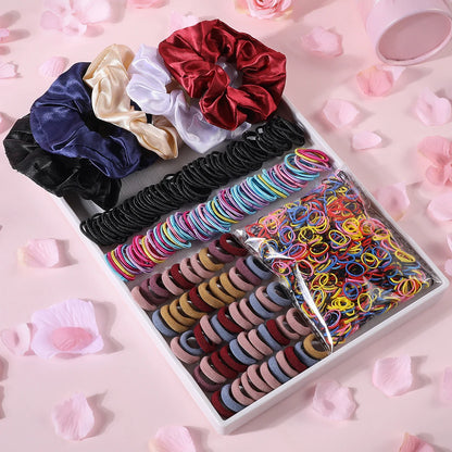 Girls Colorful Hair Bands Set