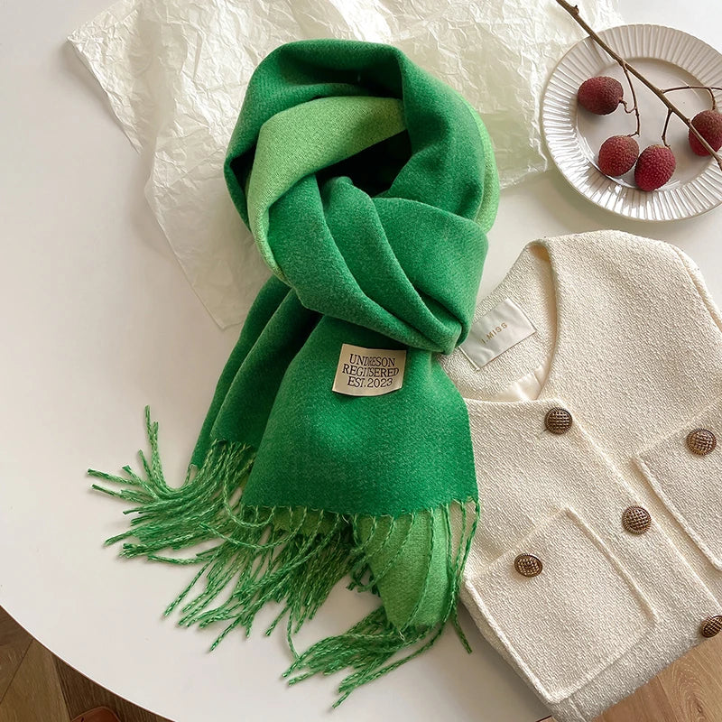 Korean Style Knitted Cashmere Scarf