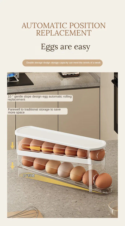 Automatic Rolling Eggs Holder Rack