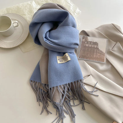 Korean Style Knitted Cashmere Scarf