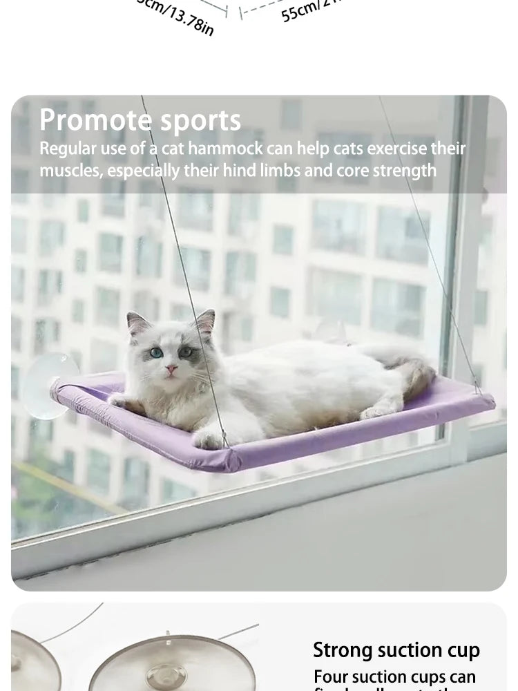 Ultra-Soft Cat Window Hammock Bed