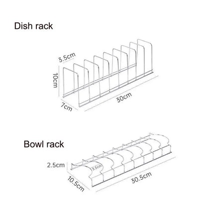 Kitchen Bowl Dish Organizer