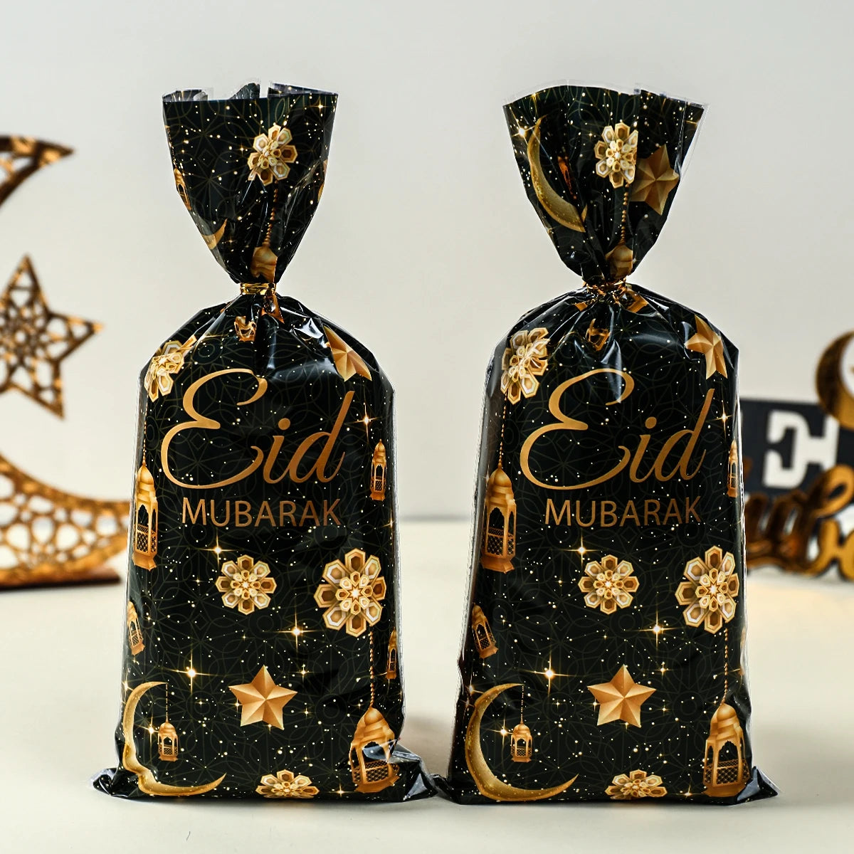 EID Mubarak Gift Cookie Bags With Strap