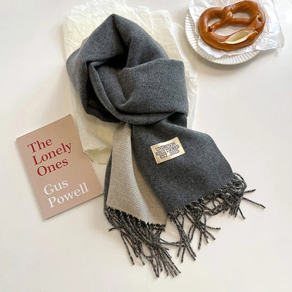 Korean Style Knitted Cashmere Scarf