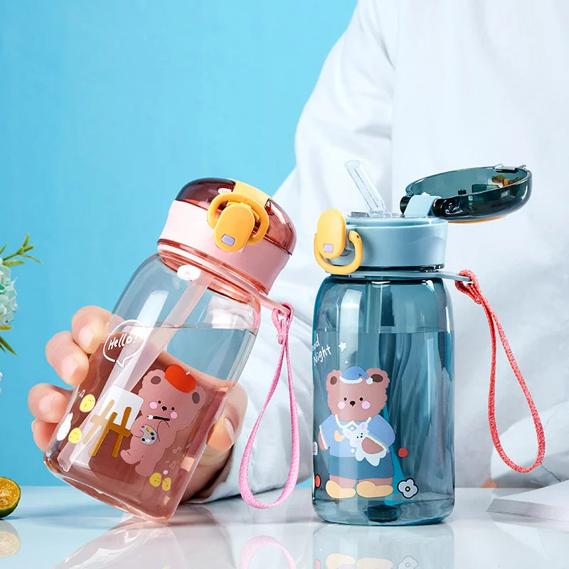 Kids Water Sippy Cup With Straw