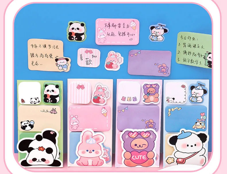 Cute Animal Sticky Notes Memo Pad