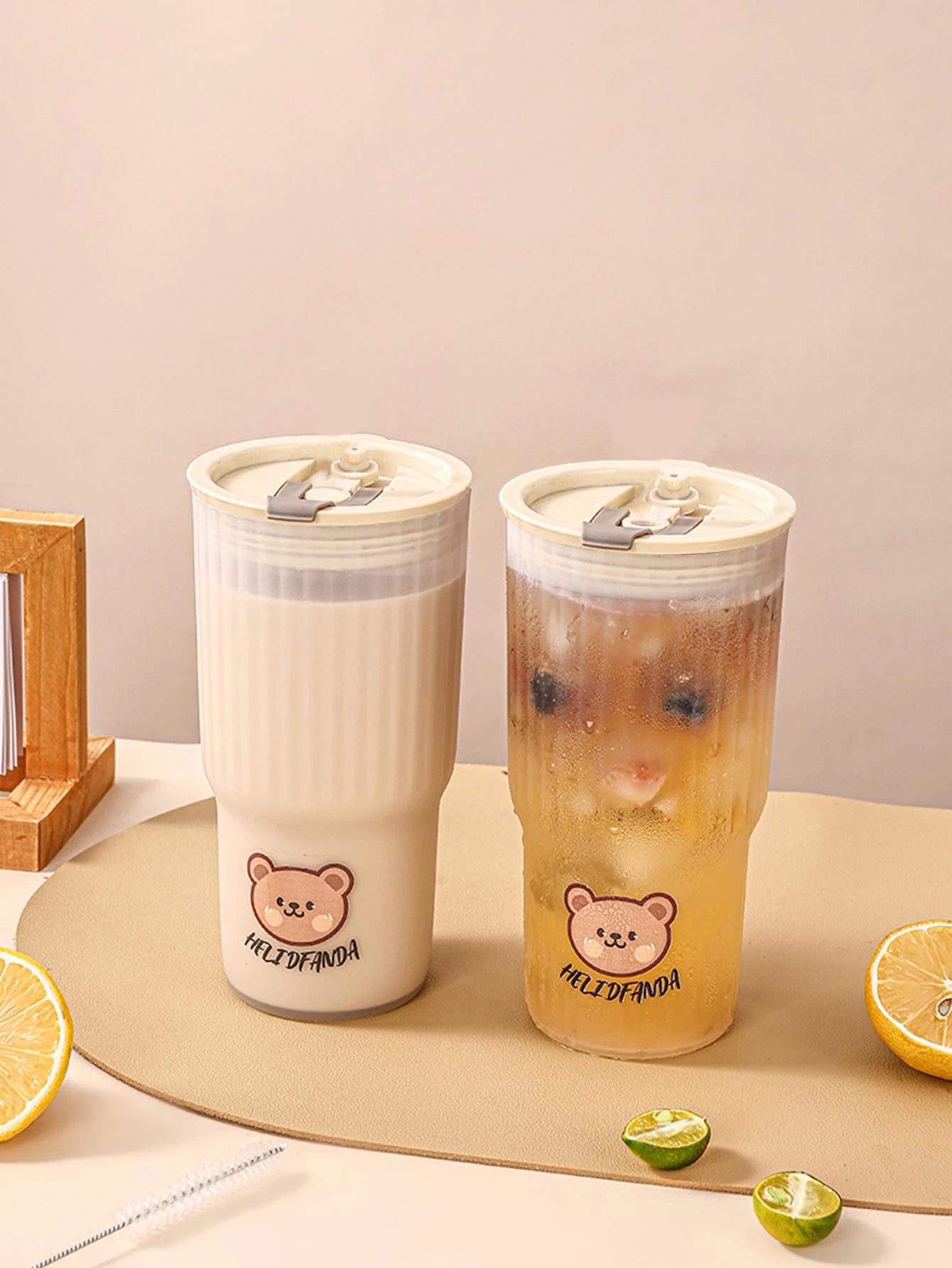 Cute Bear Plastic Water Cup