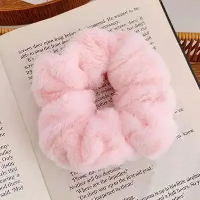 Women Pompom Hair Ties Elastic Hair Band