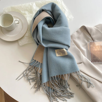 Korean Style Knitted Cashmere Scarf