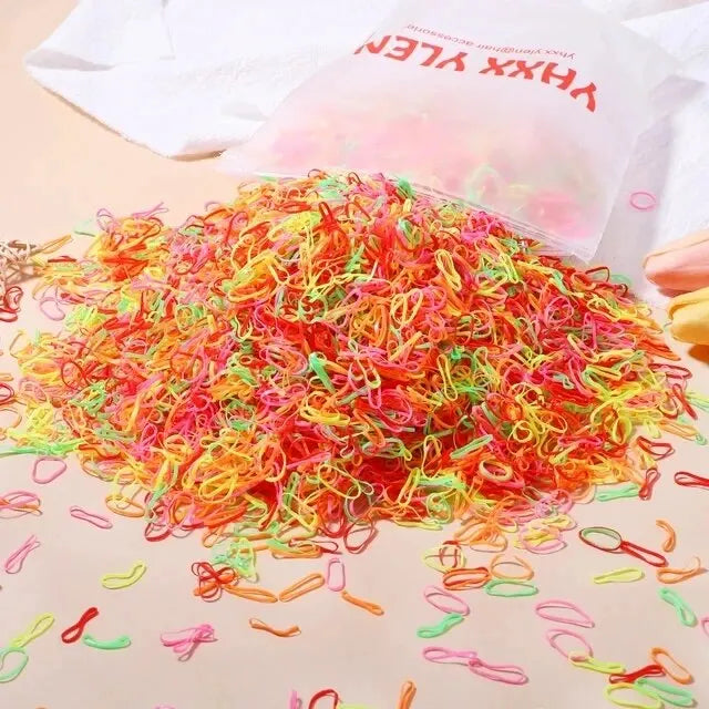 Colorful Small Disposable Hair Bands