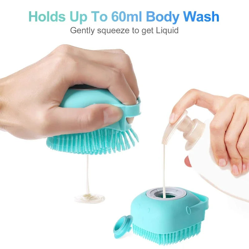 Pet Dog Silicone Shampoo Brush