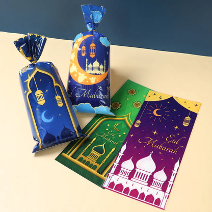 EID Mubarak Gift Cookie Bags With Strap