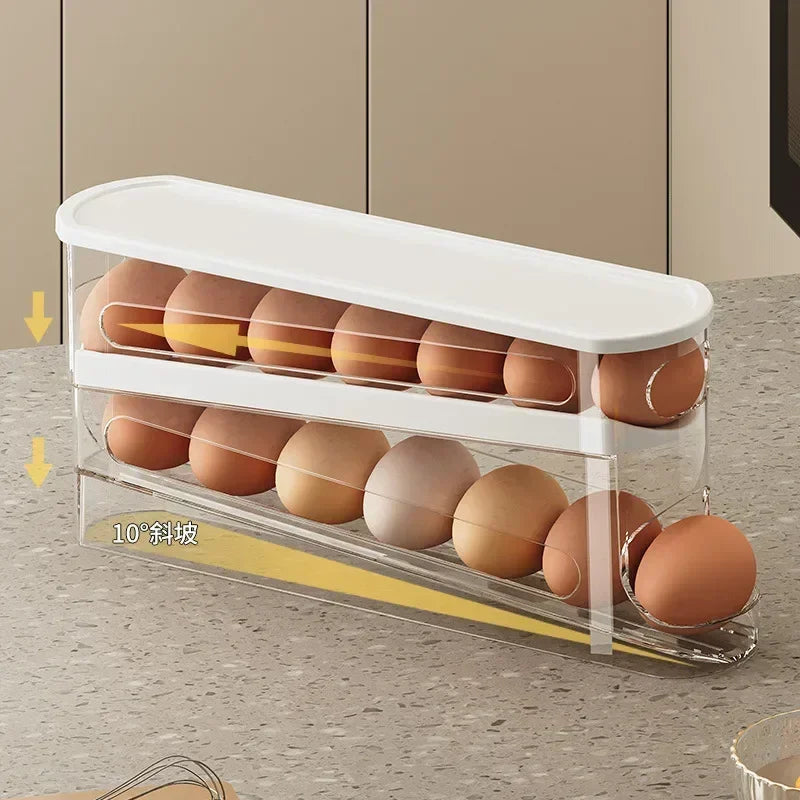 Automatic Rolling Eggs Holder Rack