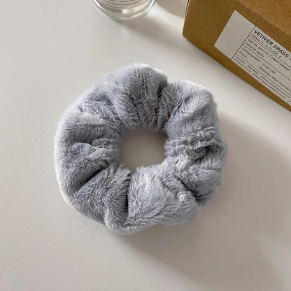 Women Pompom Hair Ties Elastic Hair Band