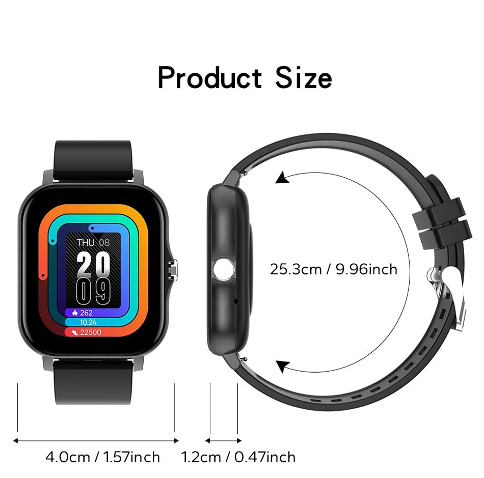 1.44'' Smartwatch with Bluetooth Call & Health Monitoring for Android