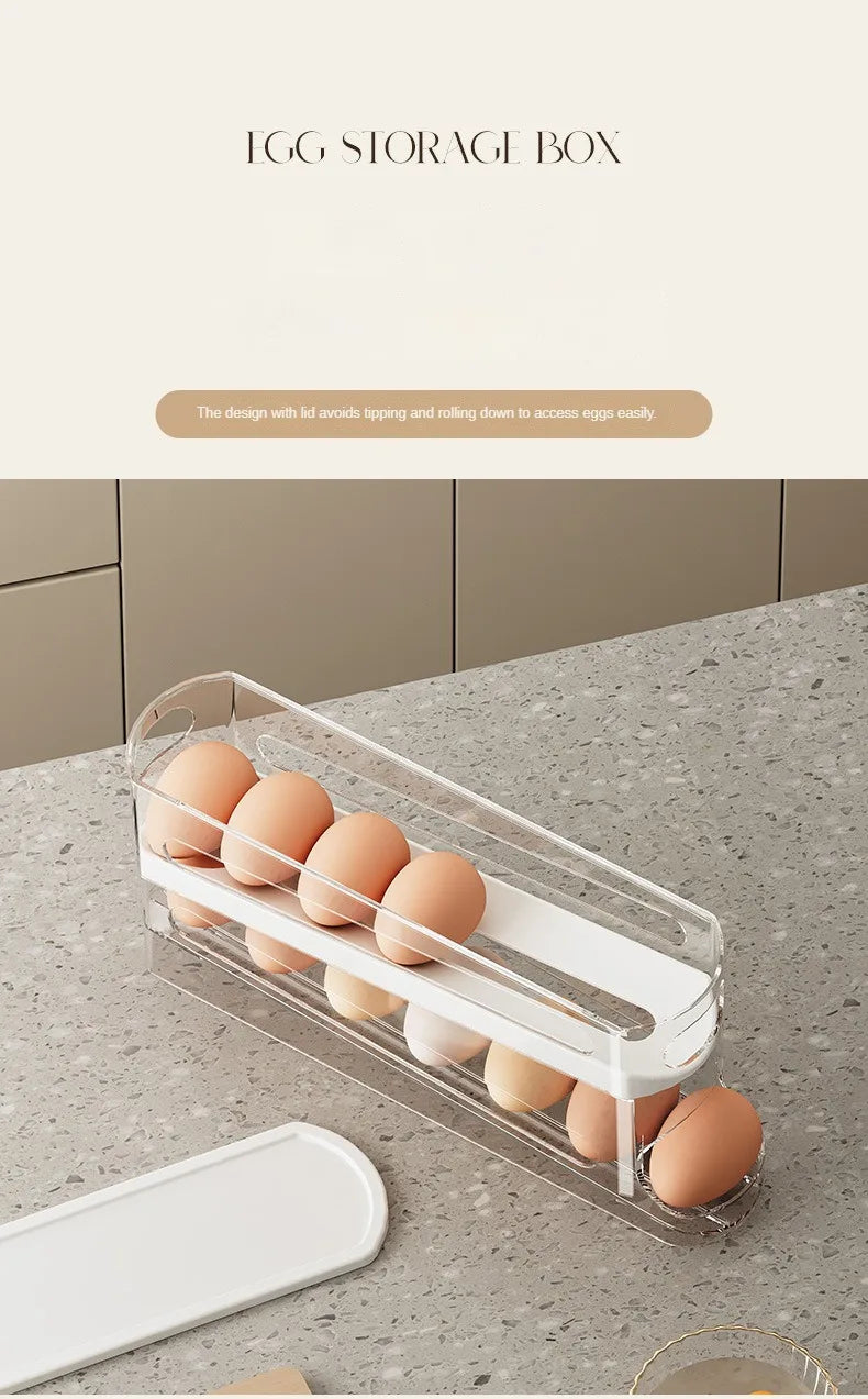 Automatic Rolling Eggs Holder Rack