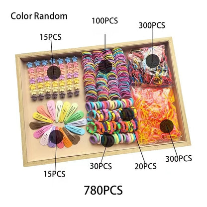 780pcs Children's Jewelry Hair Clip