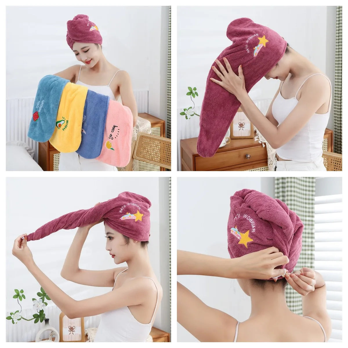 Quickly Drying Super Absorbent Head Towel