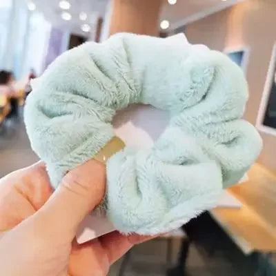 Women Pompom Hair Ties Elastic Hair Band