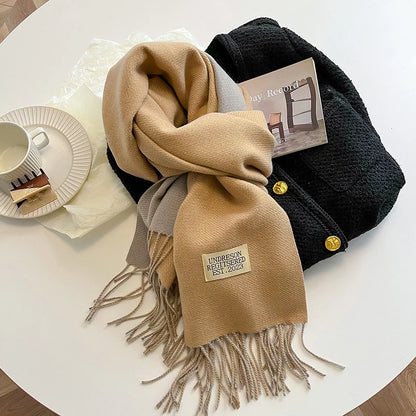 Korean Style Knitted Cashmere Scarf