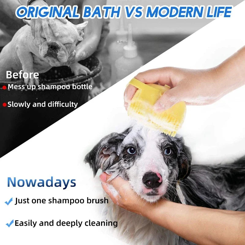 Pet Dog Silicone Shampoo Brush