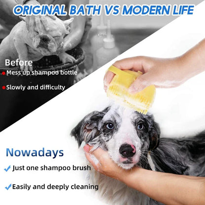 Pet Dog Silicone Shampoo Brush