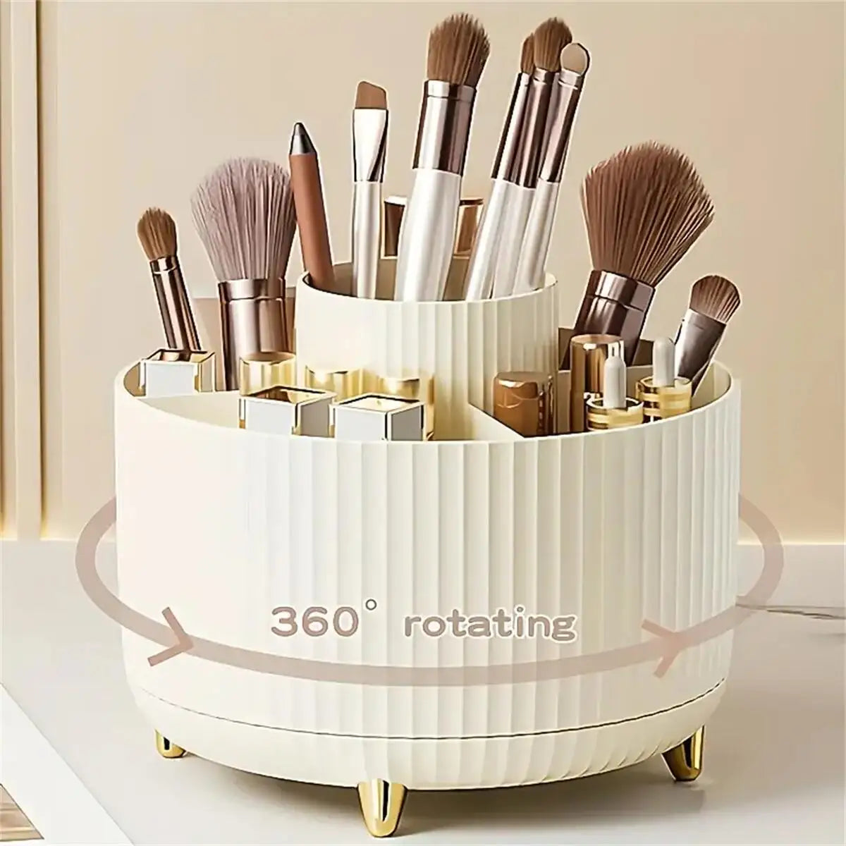 360° Rotating Makeup Organizer