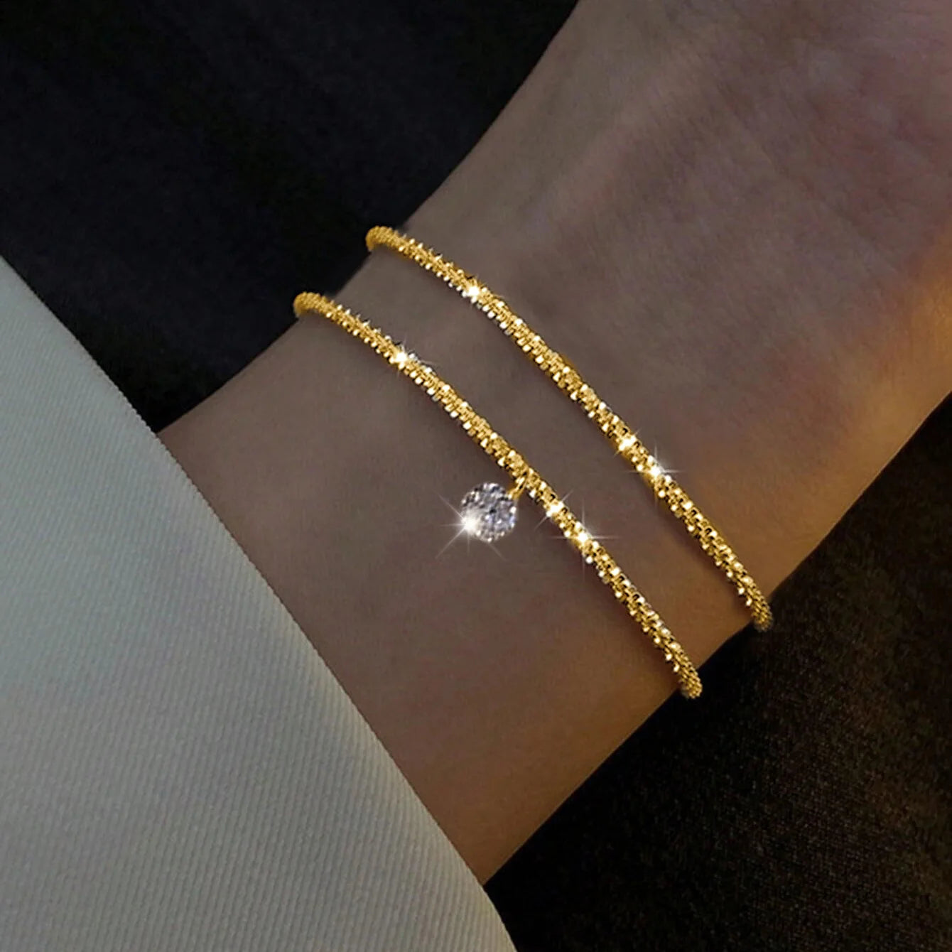 Sparkling Adjustable Bracelets for Women